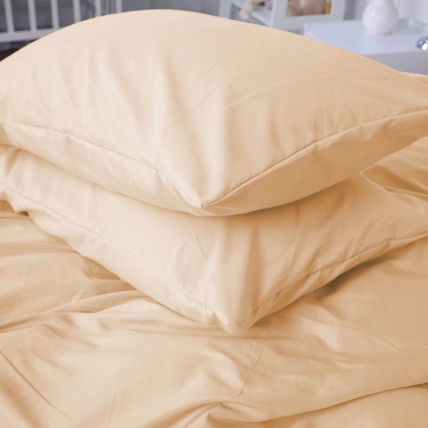 Фото - Комплект постельного белья MirSon №12-0712 Vanila Mikrosatin Premium Однотонный 143х210 см (2200007229055)